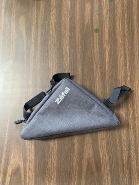 Zefal Triangle Frame Bag For Bicycle Huge Storage with Internal Pockets Charcoal